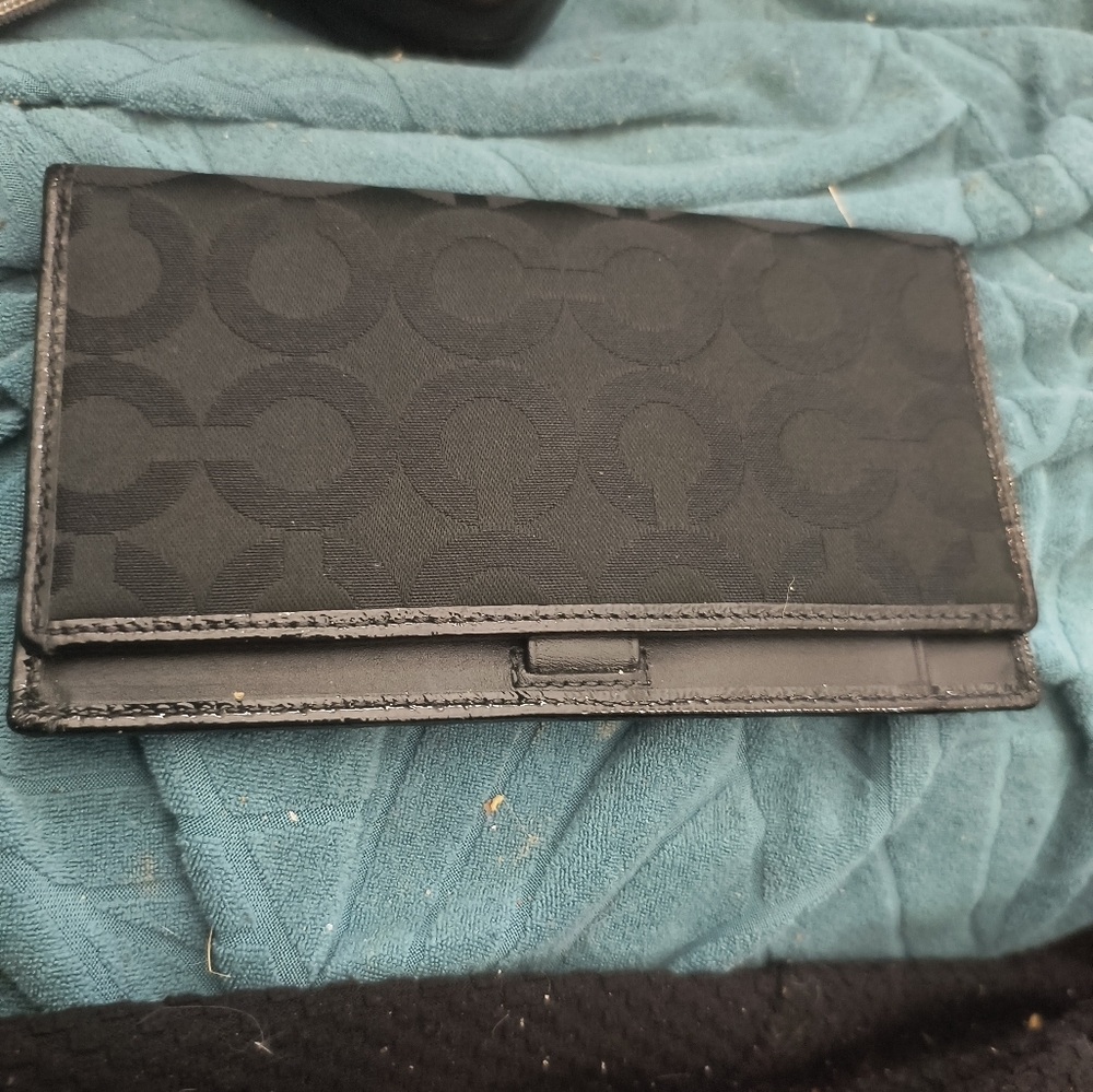 Coach money billfold black